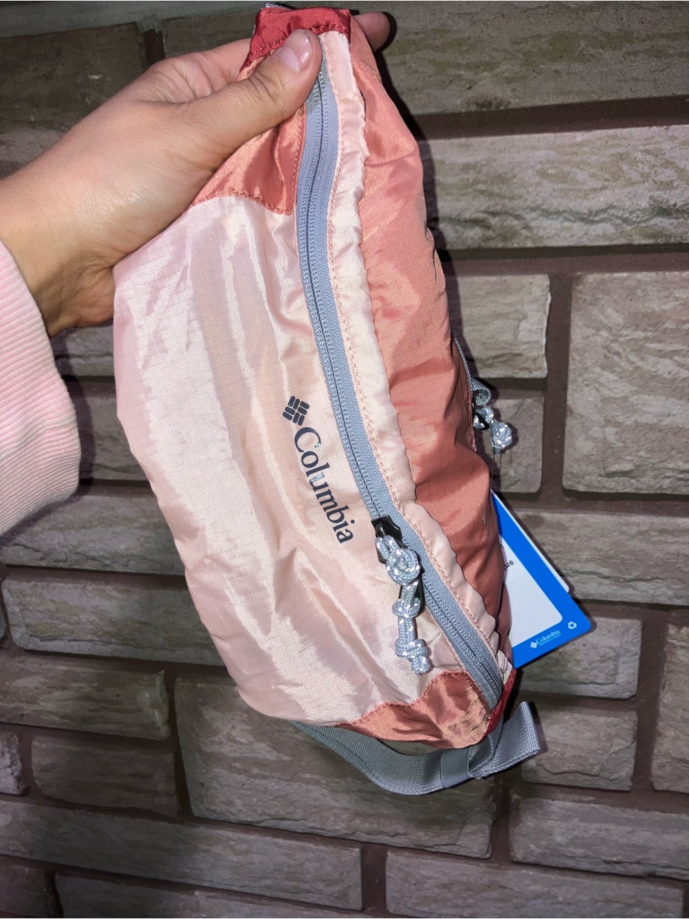 Columbia Peach and Light Pink Lightweight Waist Pack